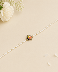 White Thread Colourful Turtle Rakhi