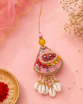 Pink Shell Lumba Bhabhi Rakhi