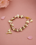 Bhabhi Rose Gold Charm Bracelet Rakhi