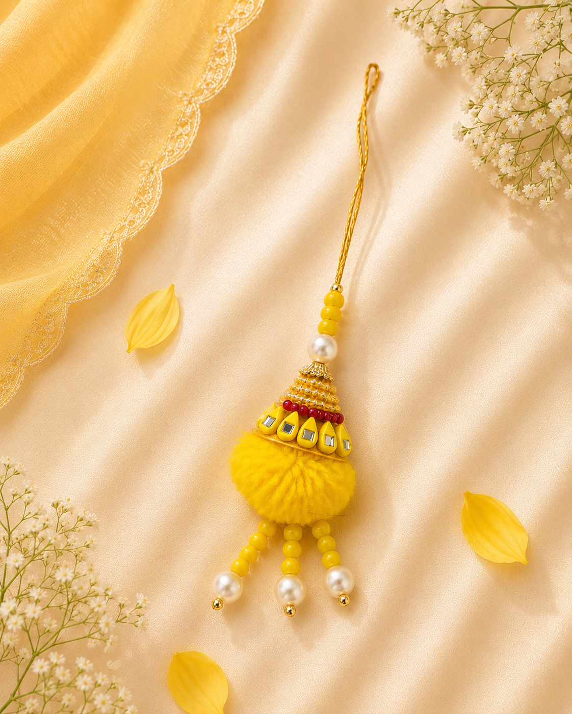 Yellow Lumba Bhabhi Rakhi