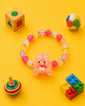 Orange Teddy Bear Kids Light Rakhi