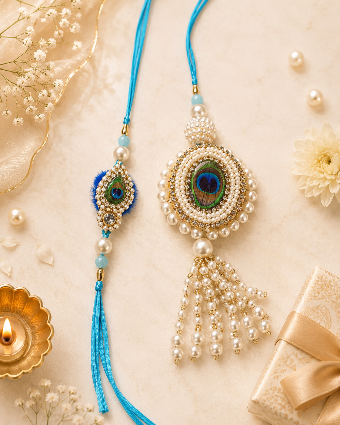 Peacock Bhaiya Bhabhi Rakhi