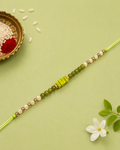 Green Beads Bhaiya Rakhi